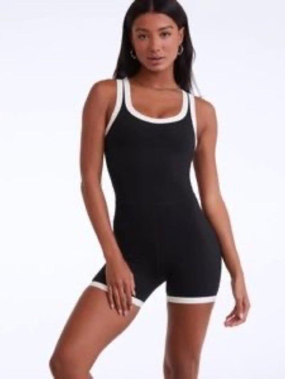 SET Active Sport Body Romper - Black & White (M)